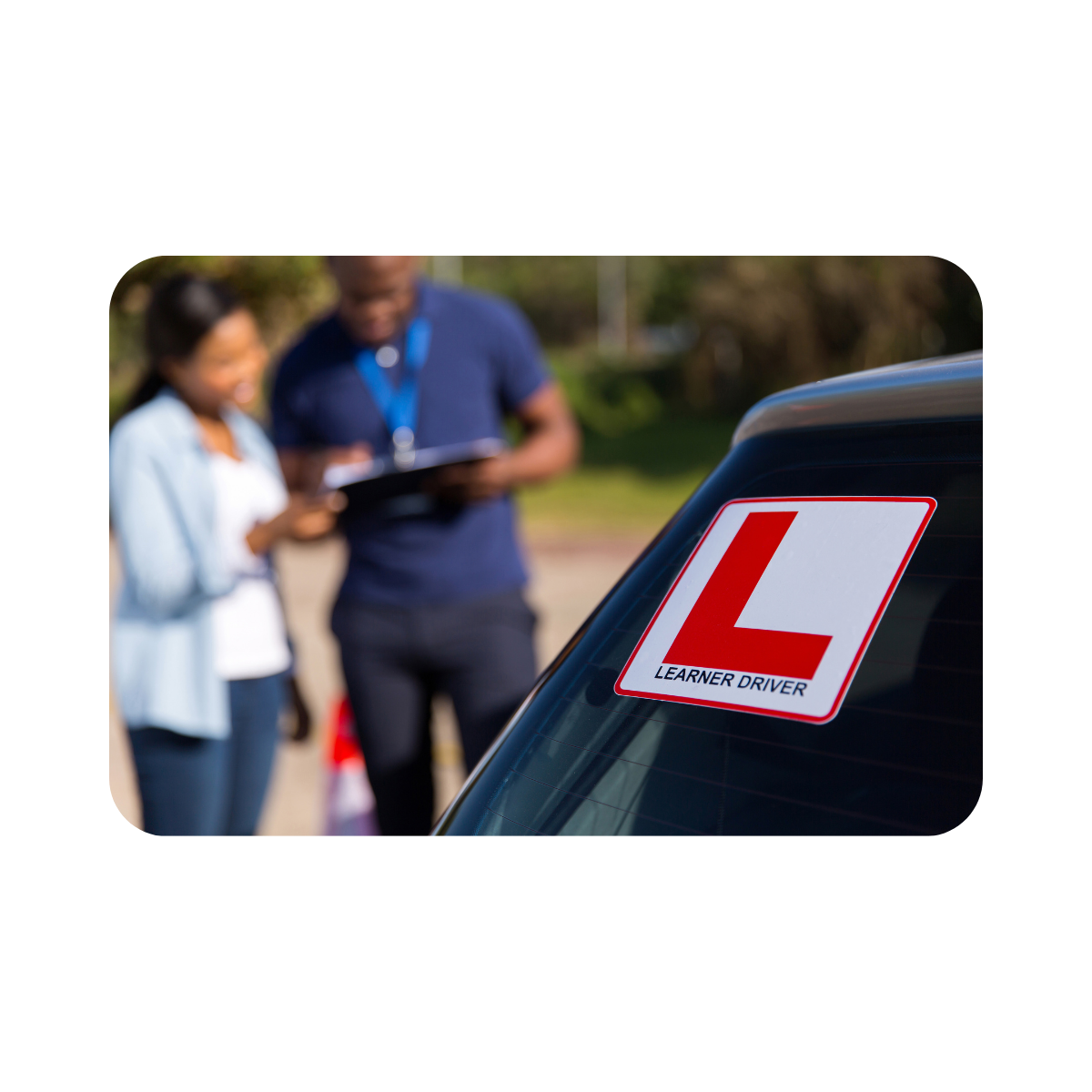Learner driver preparing for a licence
